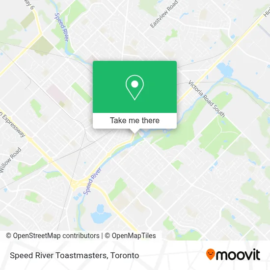 Speed River Toastmasters map