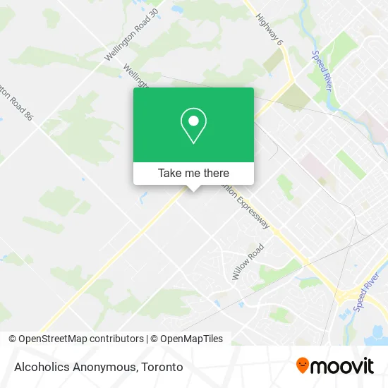 Alcoholics Anonymous map