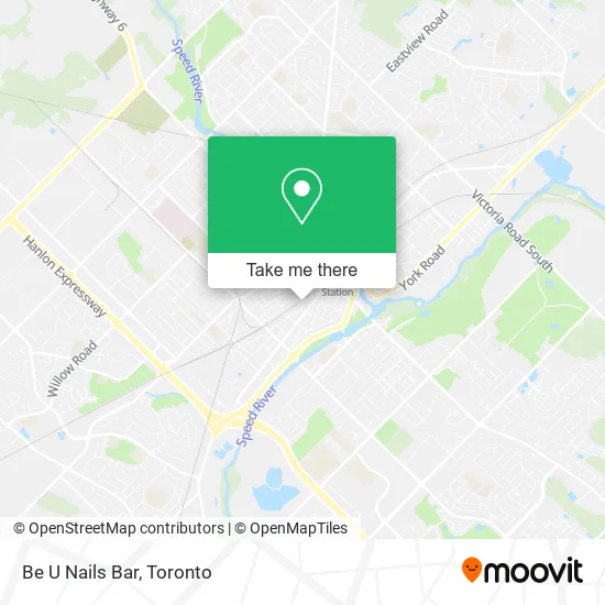 Be U Nails Bar map