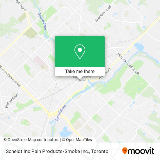 Scheidt Inc Pain Products / Smoke Inc. map