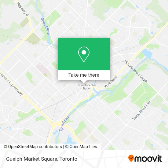 Guelph Market Square map