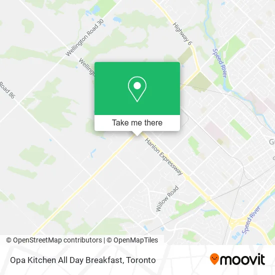 Opa Kitchen All Day Breakfast map