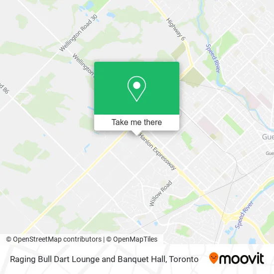 Raging Bull Dart Lounge and Banquet Hall map