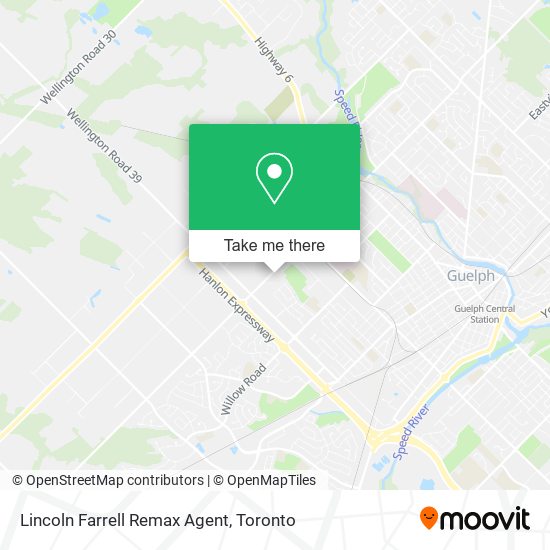 Lincoln Farrell Remax Agent map