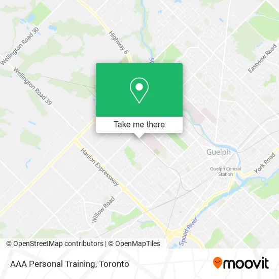 AAA Personal Training map