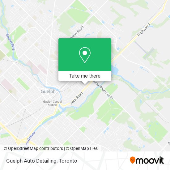 Guelph Auto Detailing map