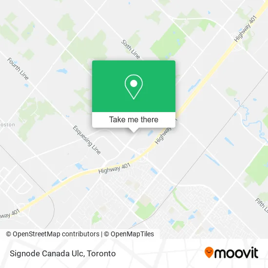 Signode Canada Ulc map