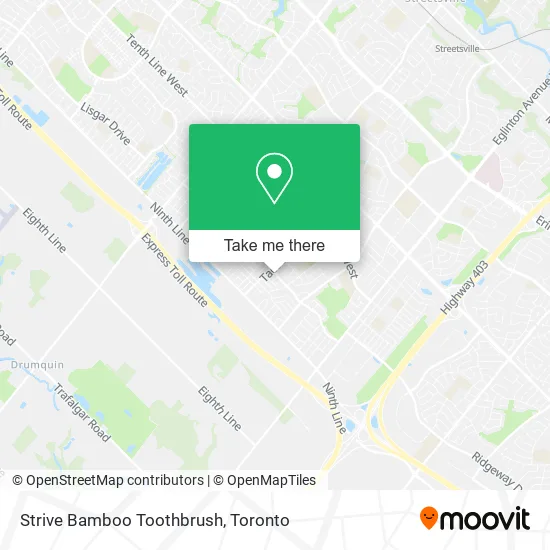 Strive Bamboo Toothbrush map