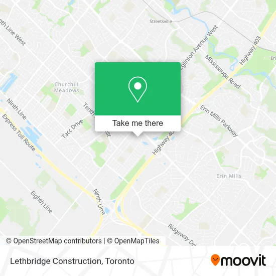 Lethbridge Construction map