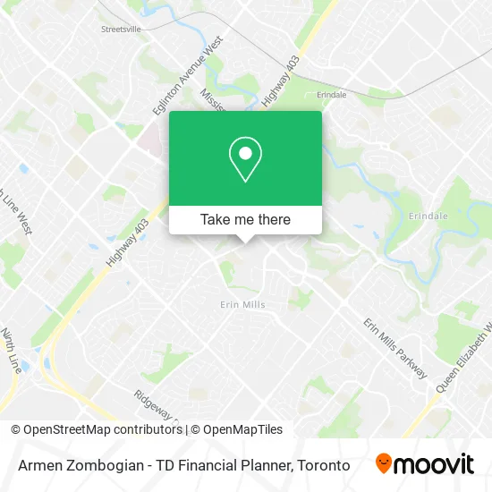 Armen Zombogian - TD Financial Planner map
