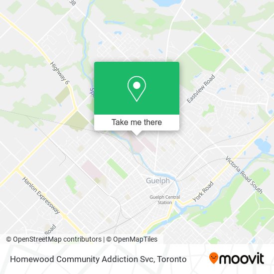 Homewood Community Addiction Svc map