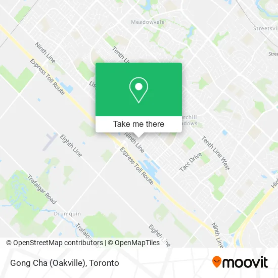 Gong Cha (Oakville) map