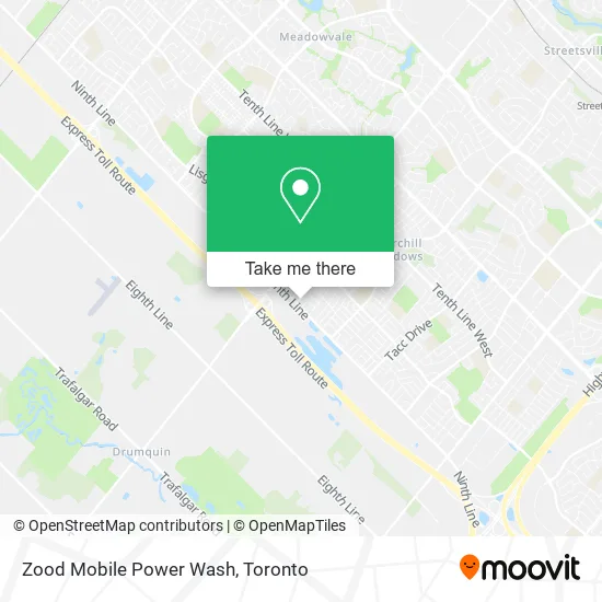 Zood Mobile Power Wash map