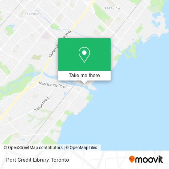Port Credit Library map