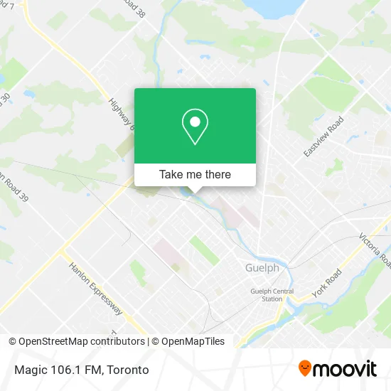 Magic 106.1 FM map