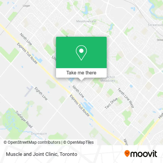 Muscle and Joint Clinic map