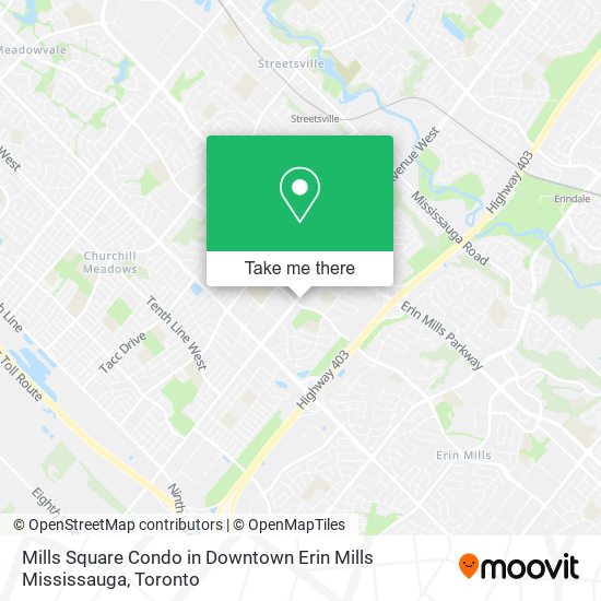 Mills Square Condo in Downtown Erin Mills Mississauga plan