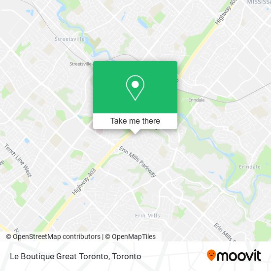 Le Boutique Great Toronto map
