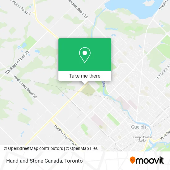 Hand and Stone Canada map