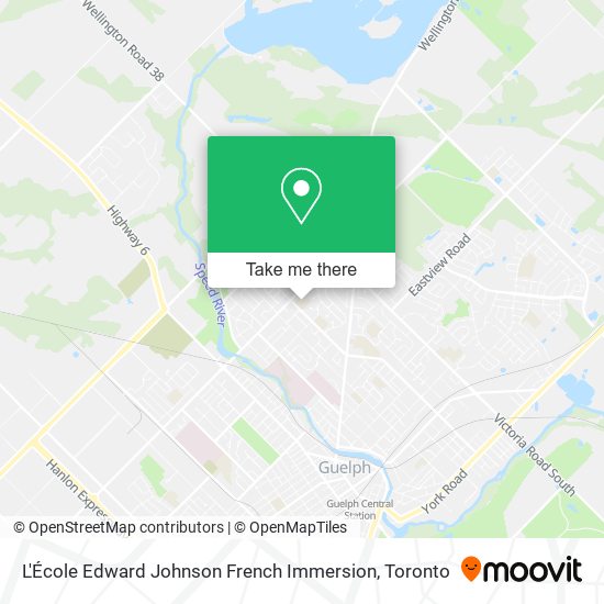 L'École Edward Johnson French Immersion map