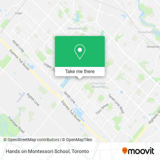 Hands on Montessori School map