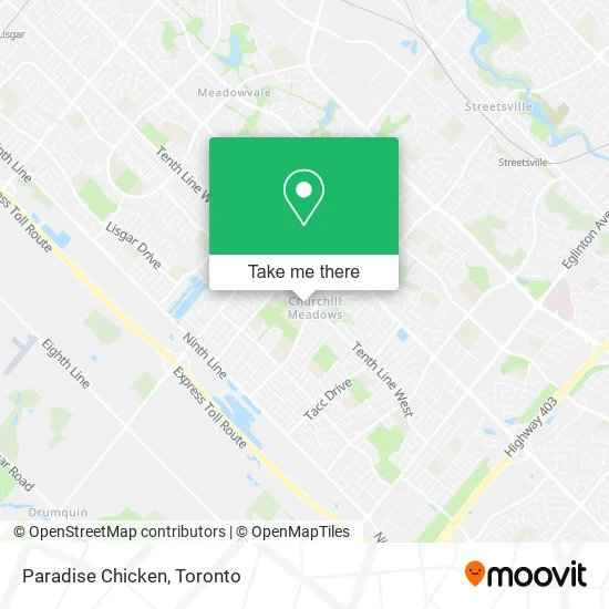 Paradise Chicken map