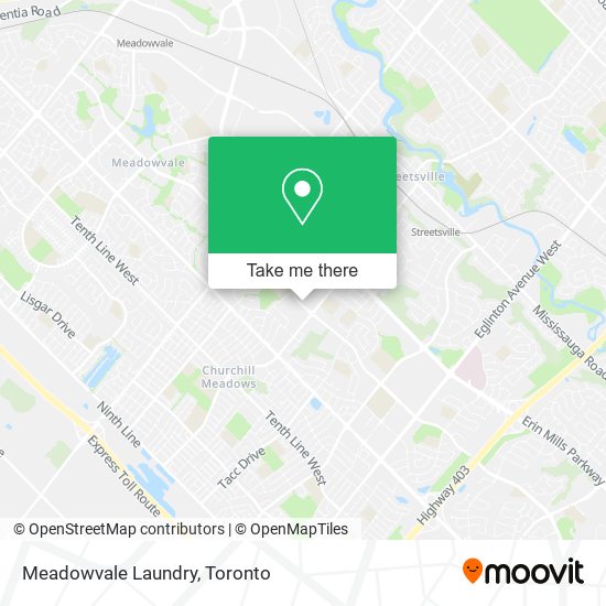Meadowvale Laundry map
