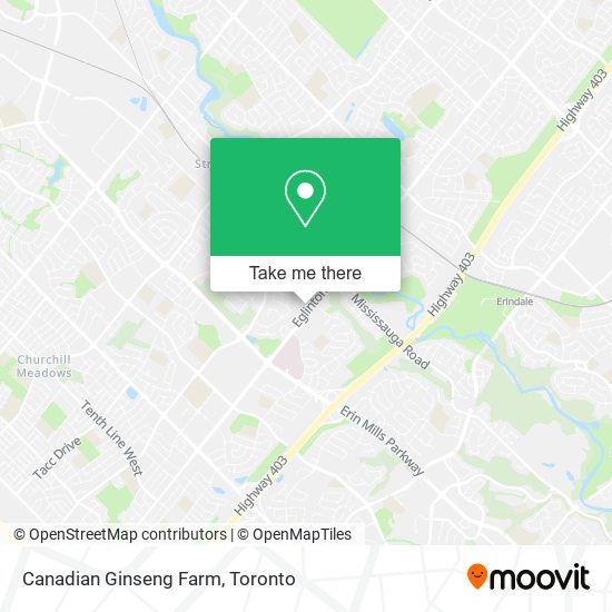 Canadian Ginseng Farm map