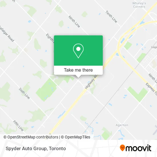 Spyder Auto Group map