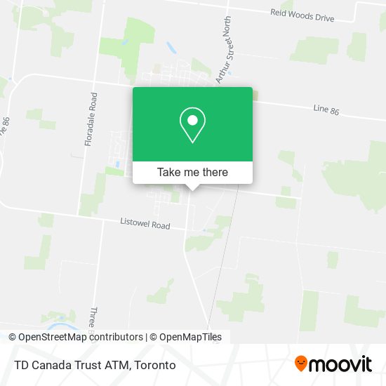 TD Canada Trust ATM map