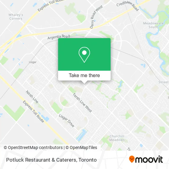 Potluck Restaurant & Caterers map