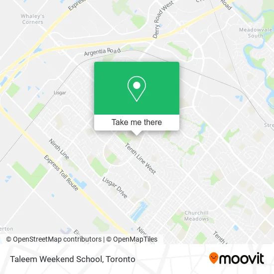 Taleem Weekend School map