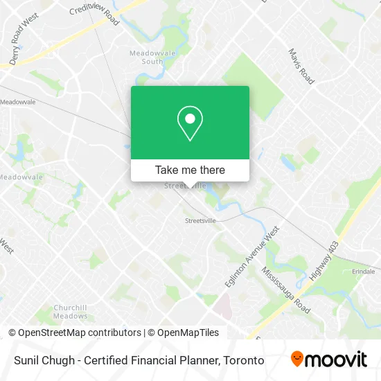 Sunil Chugh - Certified Financial Planner map