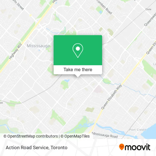 Action Road Service map
