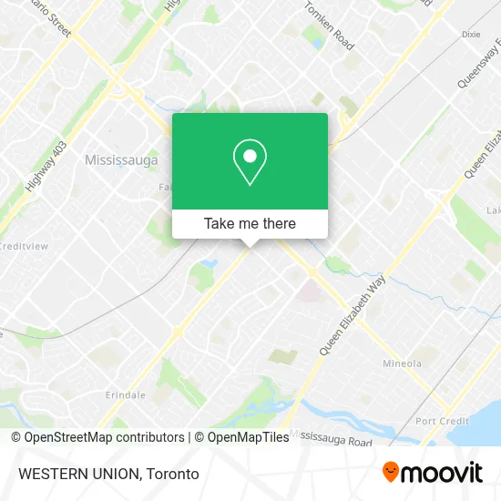 WESTERN UNION map