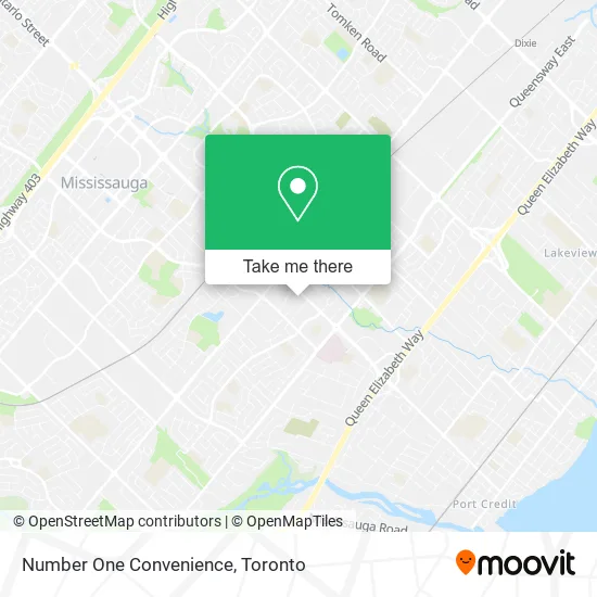 Number One Convenience map