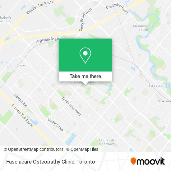 Fasciacare Osteopathy Clinic map