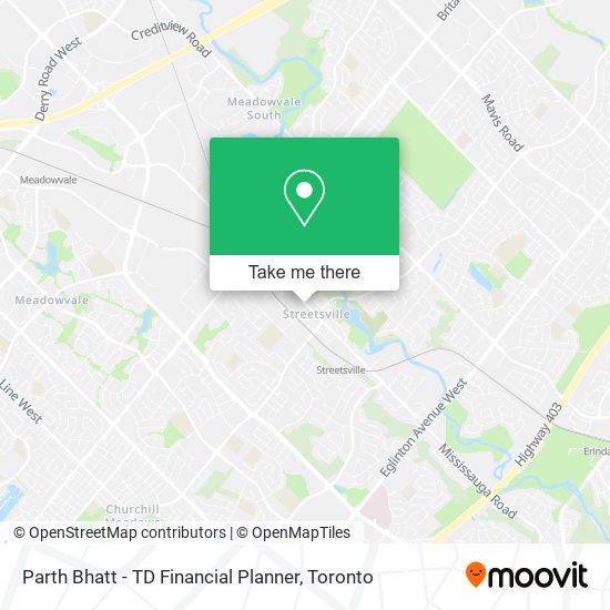 Parth Bhatt - TD Financial Planner map
