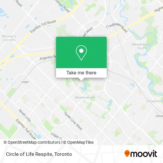 Circle of Life Respite map
