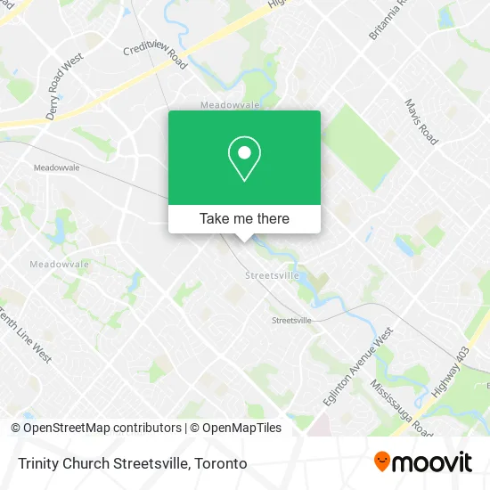 Trinity Church Streetsville map