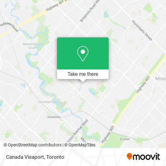 Canada Visaport map