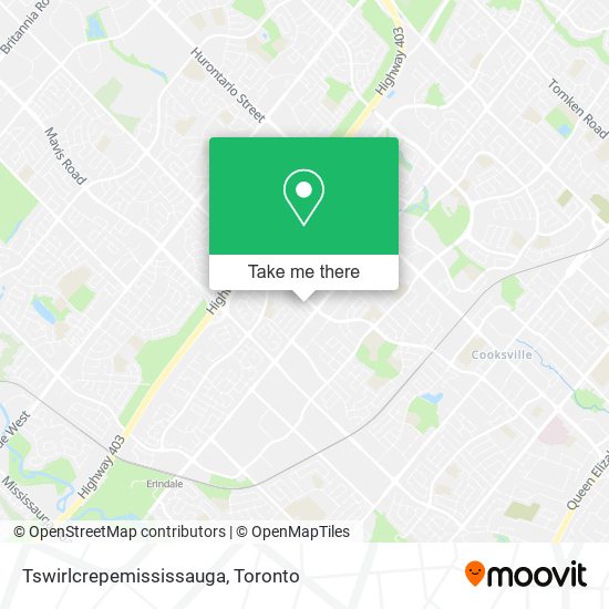 Tswirlcrepemississauga map