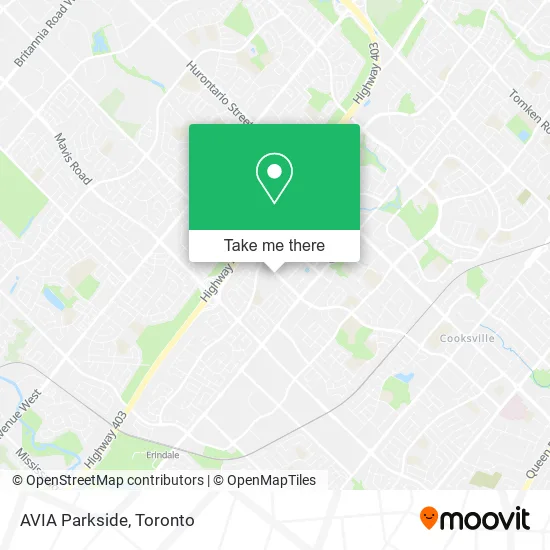 AVIA Parkside map