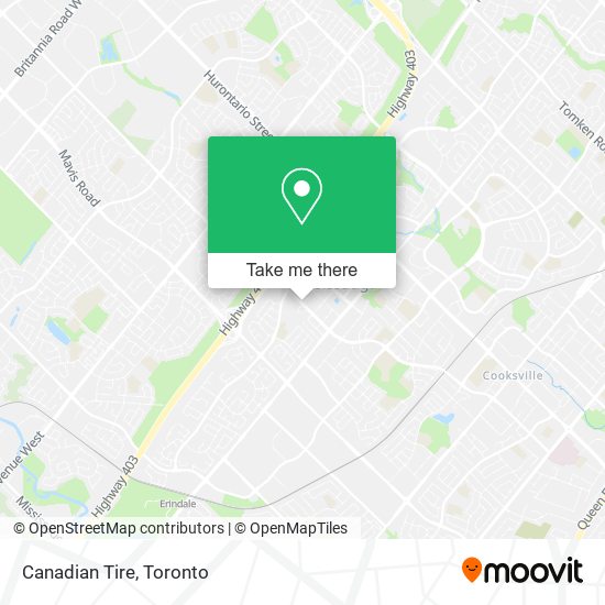 Canadian Tire map