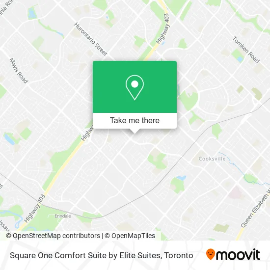 Square One Comfort Suite by Elite Suites map