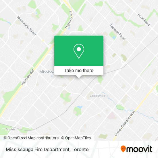 Mississauga Fire Department map