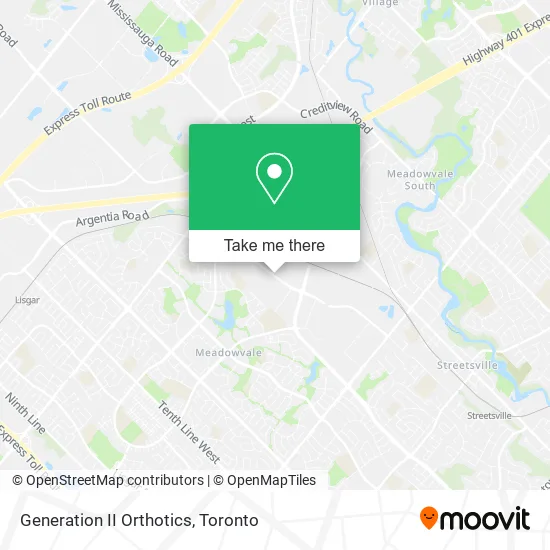 Generation II Orthotics map