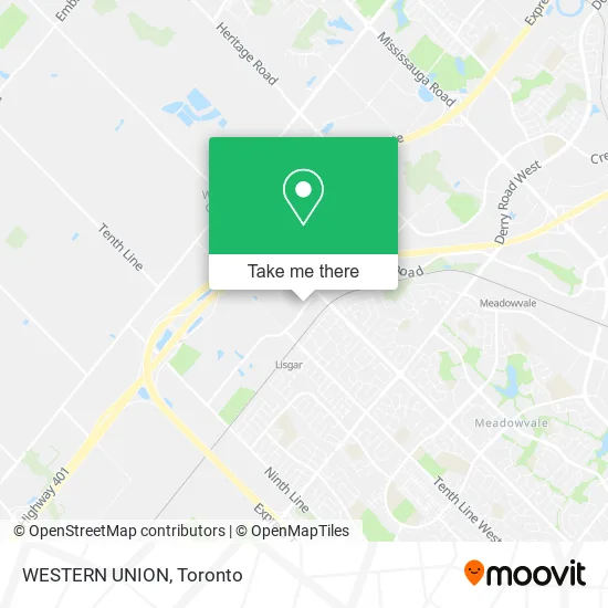 WESTERN UNION map