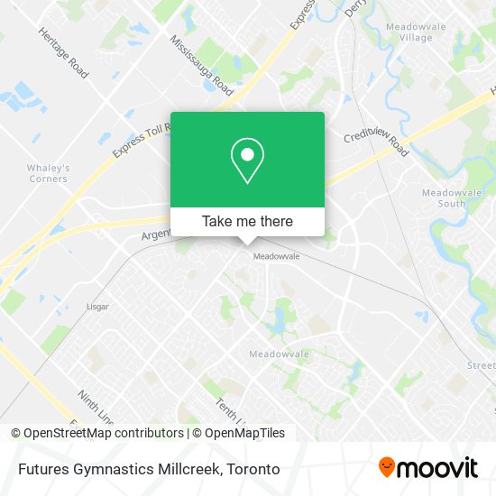 Futures Gymnastics Millcreek map