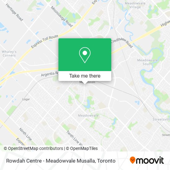 Rowdah Centre - Meadowvale Musalla map